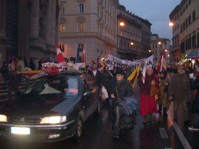 Roma - Manifestazione di Luned 10 marzo 2008 per il TIBET LIBERO 