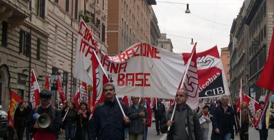 Sciopero Generale di Venerd 21 ottobre 2005 - Manifestazione a Roma contro la riforma del TFR e la riforma Moratti