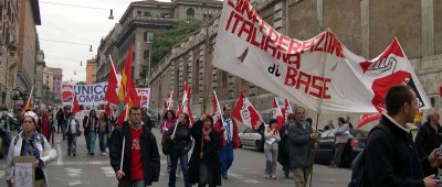Sciopero Generale di Venerd 21 ottobre 2005 - Manifestazione a Roma contro la riforma del TFR e la riforma Moratti